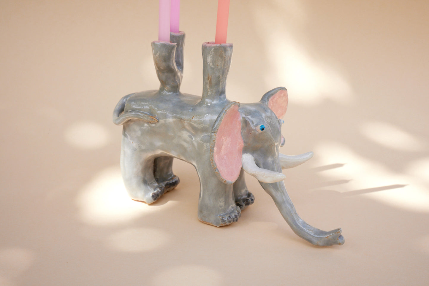 Tierfiguren Kerzenhalter Elefant