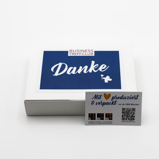 Geschenkebox Friedensteelicht Keramik (personalisierbar)