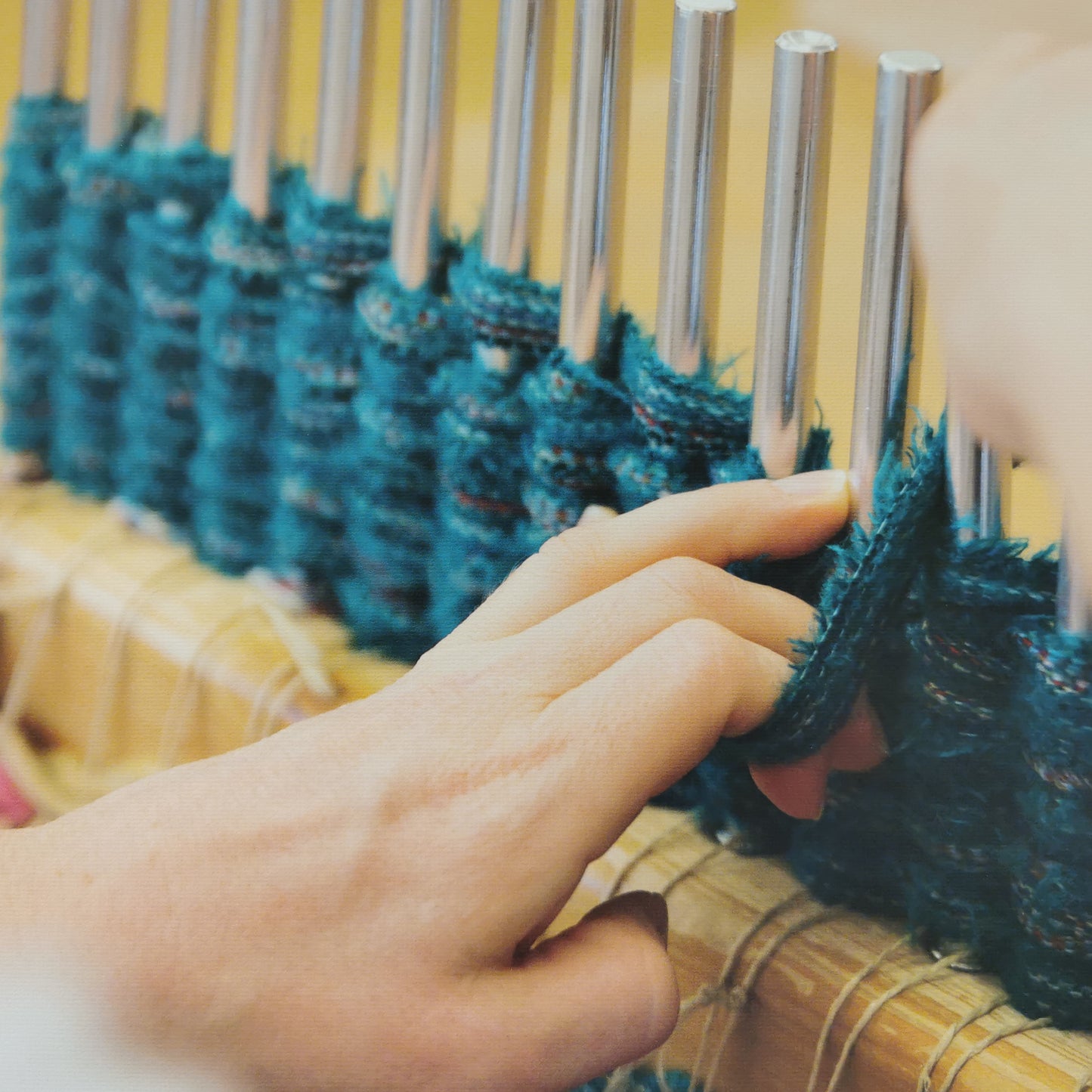 Stuhlkissen Sitzauflage handgewebt in unterschiedlichen Farbvarianten