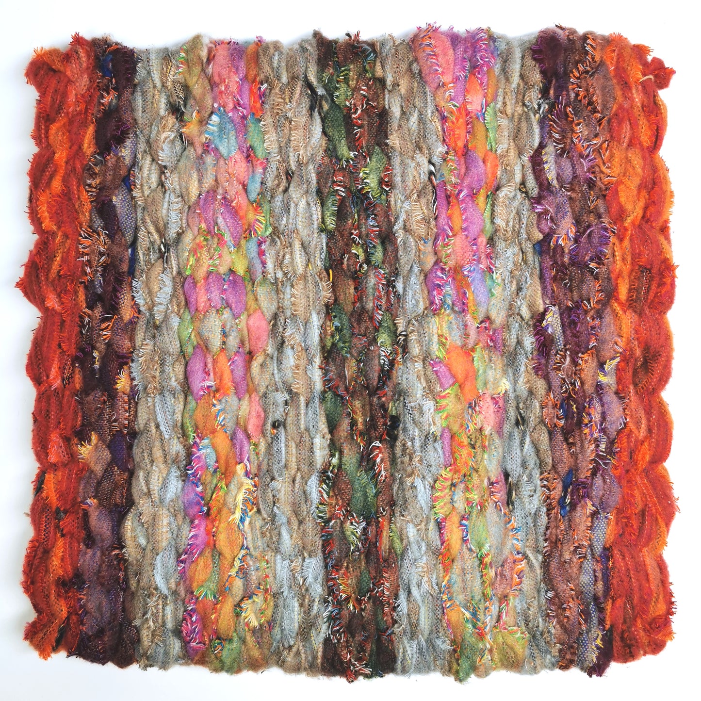 Stuhlkissen Sitzauflage handgewebt in unterschiedlichen Farbvarianten