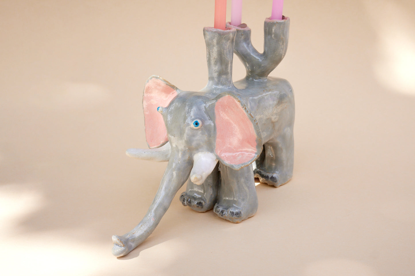 Tierfiguren Kerzenhalter Elefant