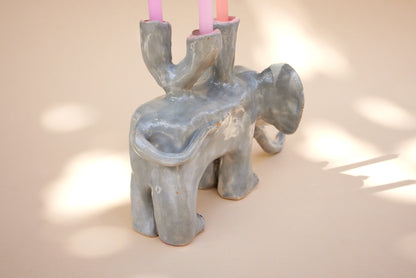 Tierfiguren Kerzenhalter Elefant