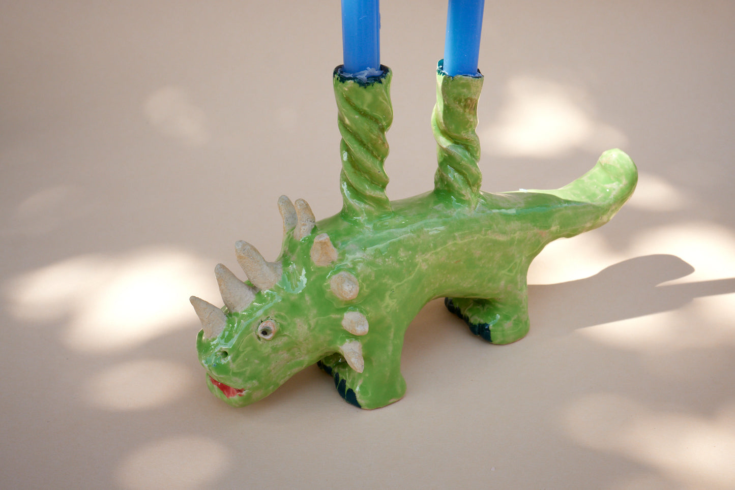 Tierfiguren Kerzenhalter Triceratops