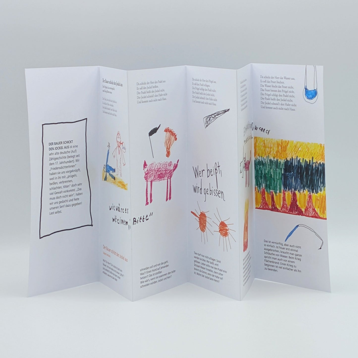 Leporello "Ein Buch über den Frieden"