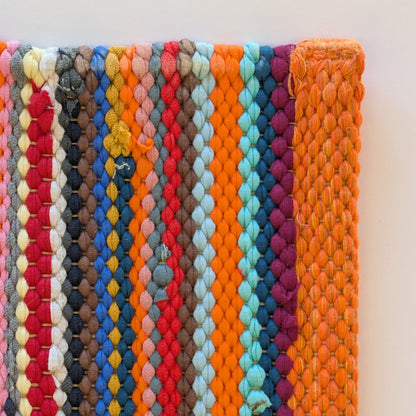 Farbenfroher Upcycling Teppich / Vorleger 50x80cm