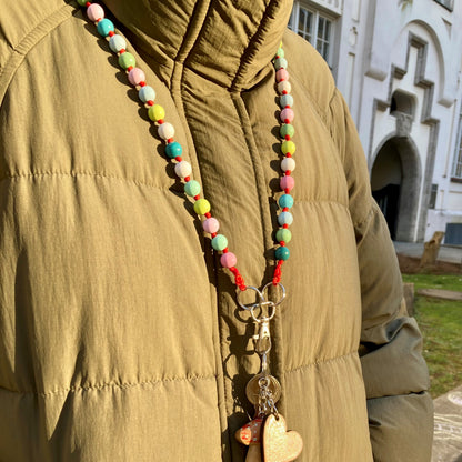 Schlüsselkette aus Perlen